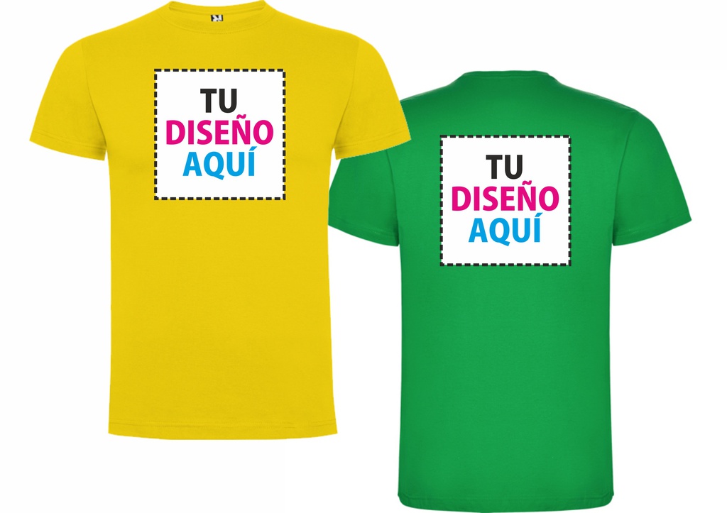 Camiseta Unisex Personalizada a pecho y espalda