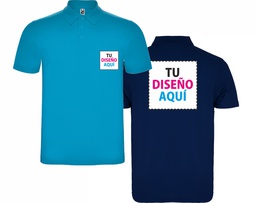 Polo Roly Austral personalizado a bolsillo y espalda